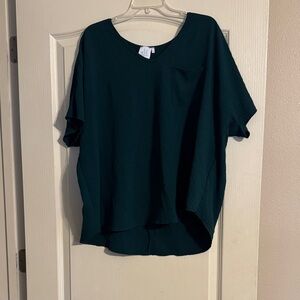 Mint Dark Teal Short Sleeve Top